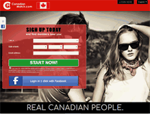 Tablet Screenshot of canadianmatch.com
